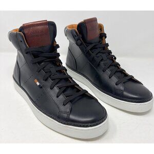 Allen Edmonds ALPHA Lace-Up  High-Top Casual Sneakers 8 D Black